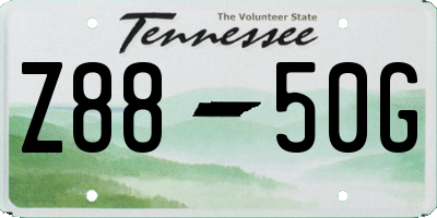TN license plate Z8850G