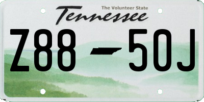 TN license plate Z8850J