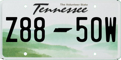 TN license plate Z8850W