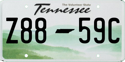 TN license plate Z8859C