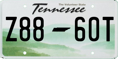 TN license plate Z8860T