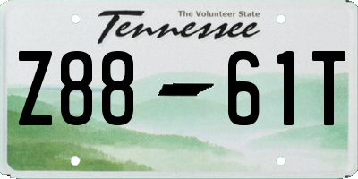 TN license plate Z8861T