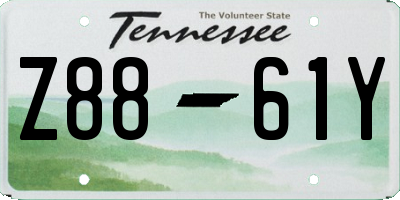 TN license plate Z8861Y