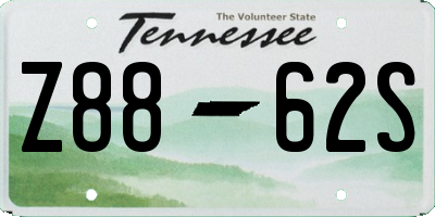 TN license plate Z8862S