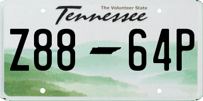 TN license plate Z8864P