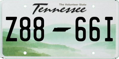 TN license plate Z8866I