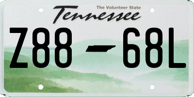 TN license plate Z8868L