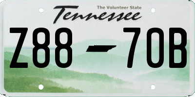 TN license plate Z8870B