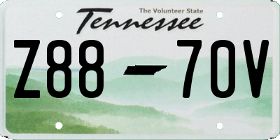 TN license plate Z8870V
