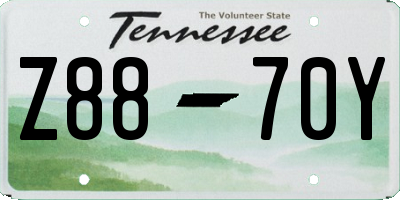 TN license plate Z8870Y