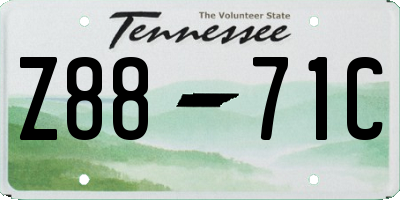 TN license plate Z8871C
