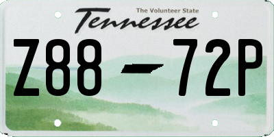 TN license plate Z8872P