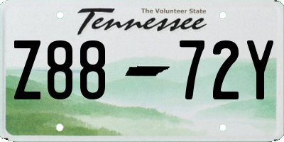 TN license plate Z8872Y
