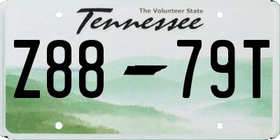 TN license plate Z8879T