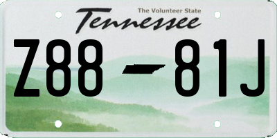 TN license plate Z8881J