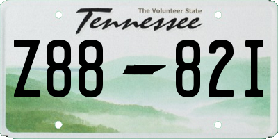 TN license plate Z8882I