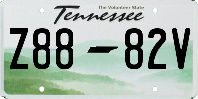 TN license plate Z8882V