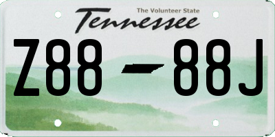 TN license plate Z8888J