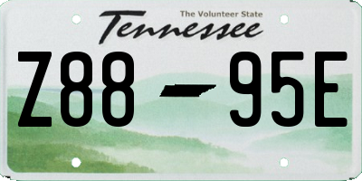TN license plate Z8895E