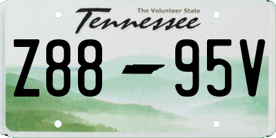 TN license plate Z8895V