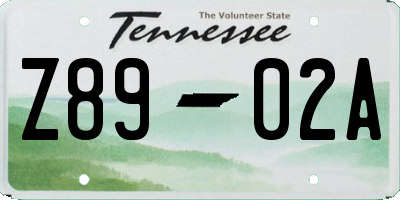TN license plate Z8902A