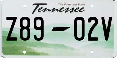 TN license plate Z8902V