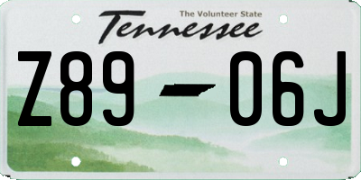 TN license plate Z8906J