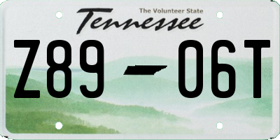 TN license plate Z8906T