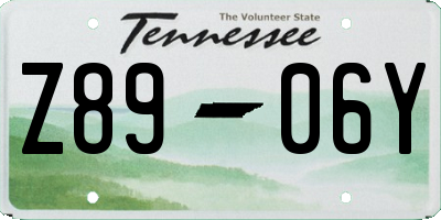TN license plate Z8906Y