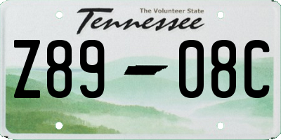 TN license plate Z8908C