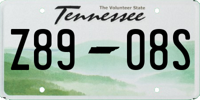 TN license plate Z8908S