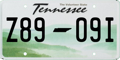 TN license plate Z8909I