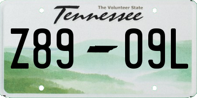 TN license plate Z8909L