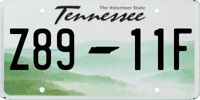 TN license plate Z8911F