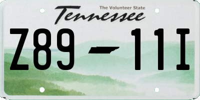 TN license plate Z8911I