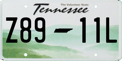 TN license plate Z8911L