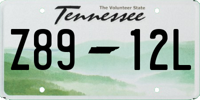 TN license plate Z8912L