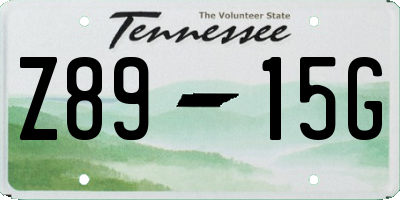 TN license plate Z8915G