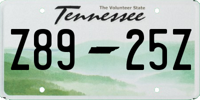 TN license plate Z8925Z