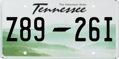 TN license plate Z8926I