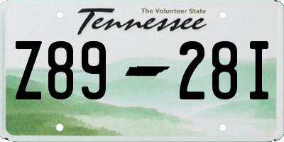 TN license plate Z8928I