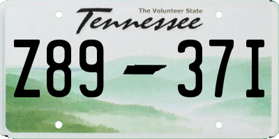 TN license plate Z8937I