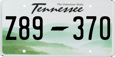TN license plate Z8937O