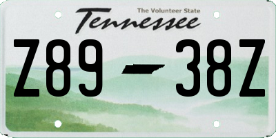 TN license plate Z8938Z
