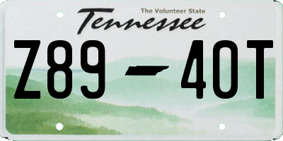 TN license plate Z8940T
