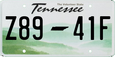 TN license plate Z8941F