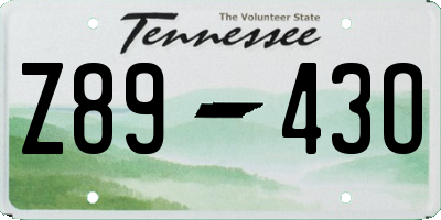 TN license plate Z8943O