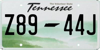 TN license plate Z8944J