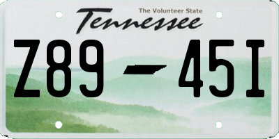 TN license plate Z8945I