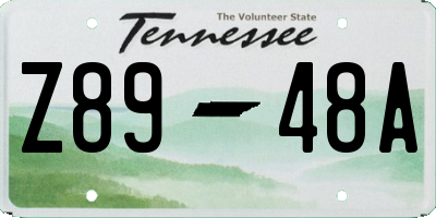 TN license plate Z8948A